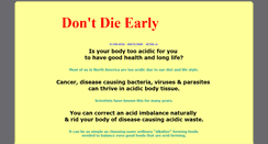 Desktop Screenshot of dontdieearly.com